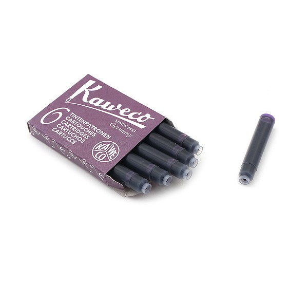 Картридж для перьевой ручки "KAWECO" фиолетовый, 6 штук (10000010)