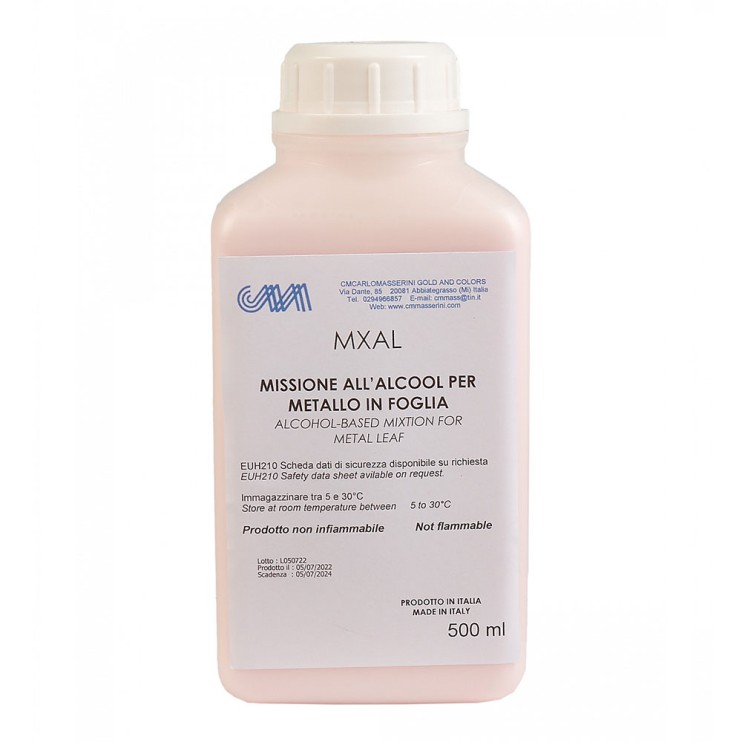 Клей для золочения "Masserini" спиртовой, 500мл (пластиковая бутылка)