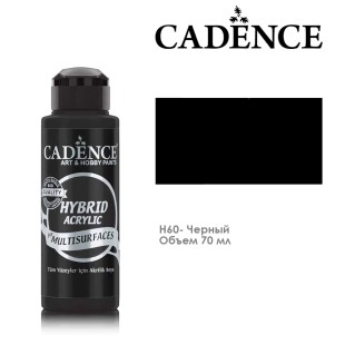 Краска акриловая Cadence "Hybrid" 70мл №H60 черный