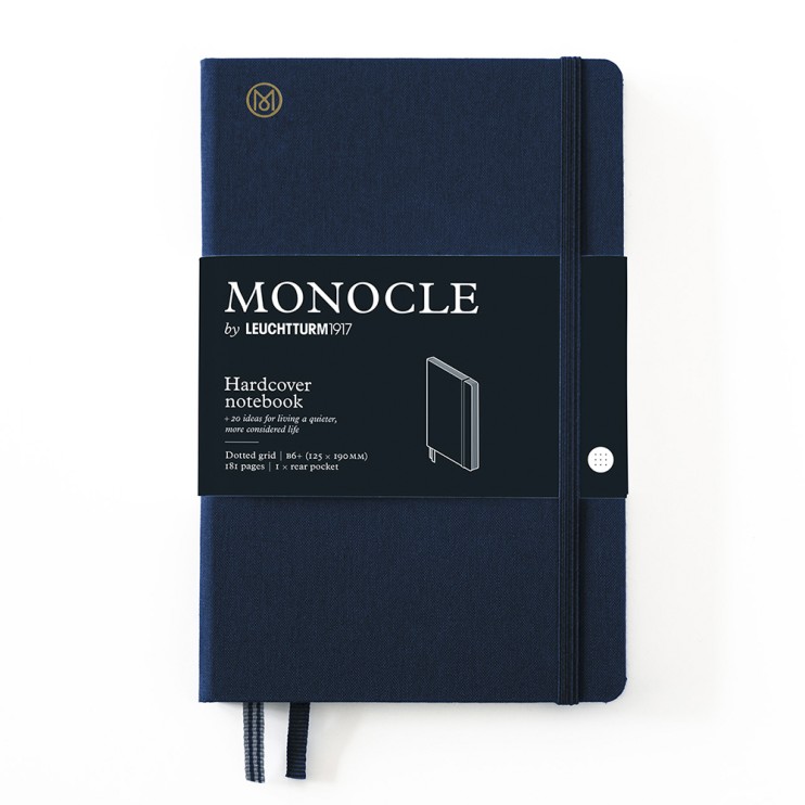 Блокнот в точку Leuchtturm1917 "Monocle" B6+, 96л, 80гр/м², твердая обложка, Синий Неви