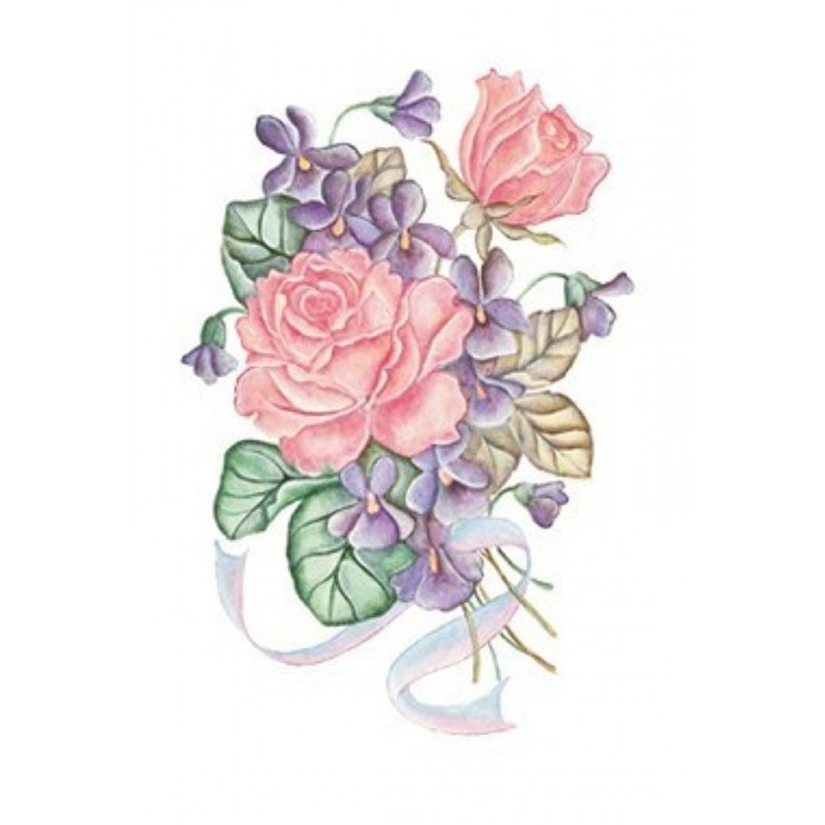 Трансфер 25х35см, FCBY206 Floral Collection