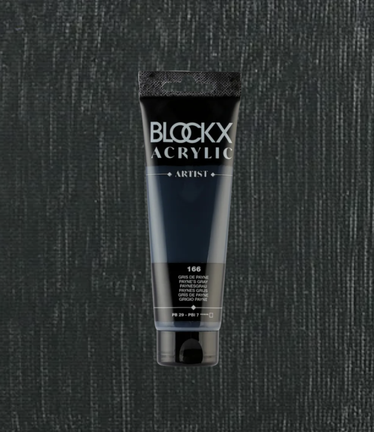 Акрил Blockx Artist №166 Payne’s gray/ Серый Пейна, 120мл