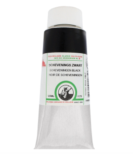 Масло "Old Holland" A75 Scheveningen Black/ Шевениген чёрный, 125 мл
