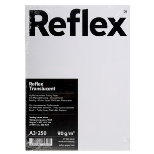 Калька полупрозрачная "Reflex" A3, 250л, 90гр/м² в коробке