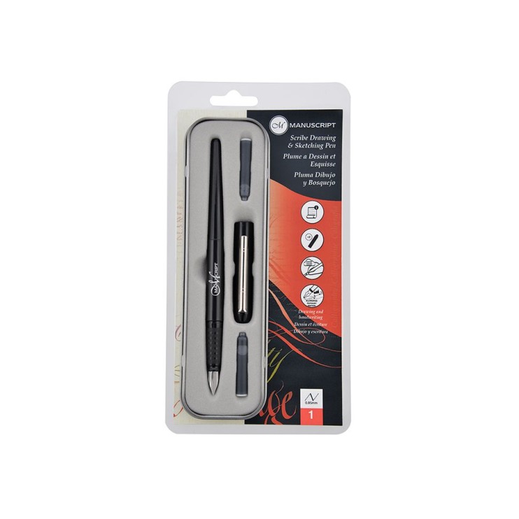 Ручка перьевая Manuscript "Italic Calligraphy Pen" 1,9 мм в пенале