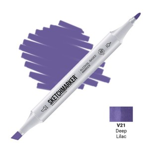 Маркер двусторонний Sketchmarker "Classic" V21 Глубокий сиреневый