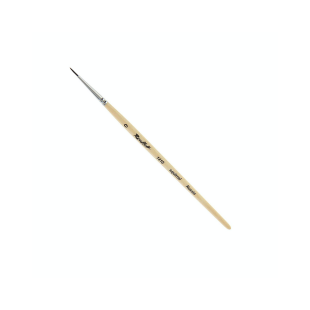 Белка круглая кисть Chernaya Rechka "1410" №0 на короткой ручке