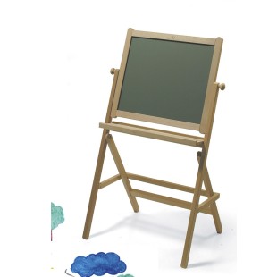 Мольберт школьный Cappelletto из бука с полкой и двусторонней доской (мел/маркеры)