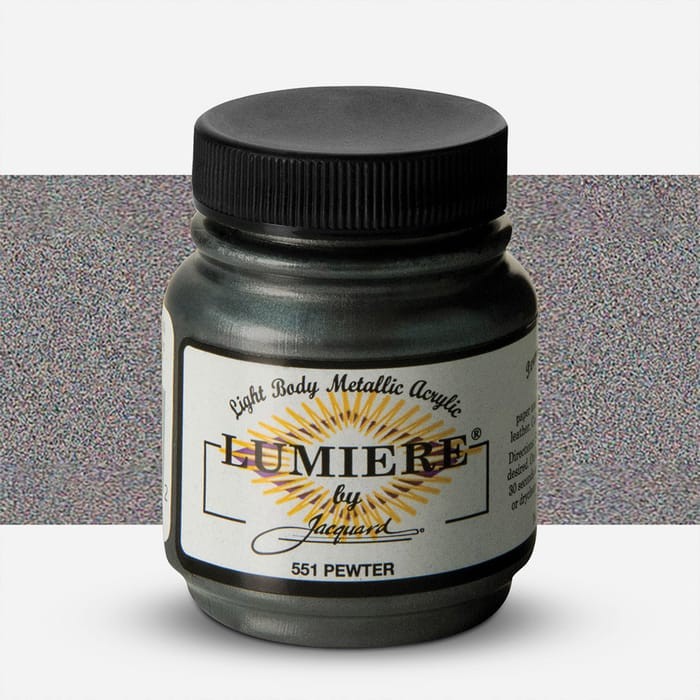 Краска по тканям металлическая "Lumiere" #551 олово