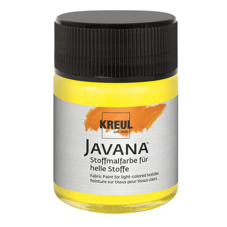 Краска по тканям Kreul "Javana Textil Flash" 50 мл, Неоновый желтый