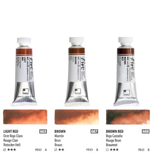 Краска акварельная SH "PWC" 3 тубы (№663, 667, 668) по 15мл