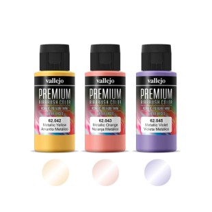 Набор из 3 красок "Premium" №042, 043, 045) по 60мл