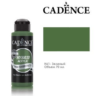 Краска акриловая Cadence "Hybrid" 70мл №H61 зеленый