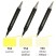 Комплект двусторонних маркеров Sketchmarker "Brush" 3 штуки (№Y62, Y54, Y55)