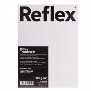 Калька Reflex 21x29,7см, 110гр/м², 100л в коробке