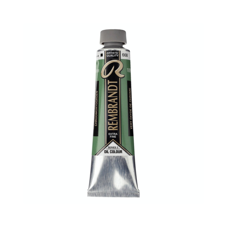 Краска масляная "Rembrandt" №668 Зеленый окись хрома / 40мл