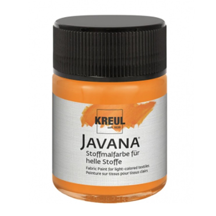 Краска по тканям Kreul "Javana Textil Flash" 50 мл, Неоновый оранжевый