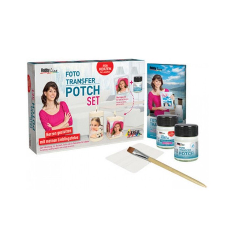 Набор для переноса фотографий Kreul "Foto Transfer Potch Set" , украшаем свечи