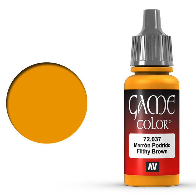 Краска акриловая для моделизма Vallejo "Game Color" 72.037 Filthy Brown