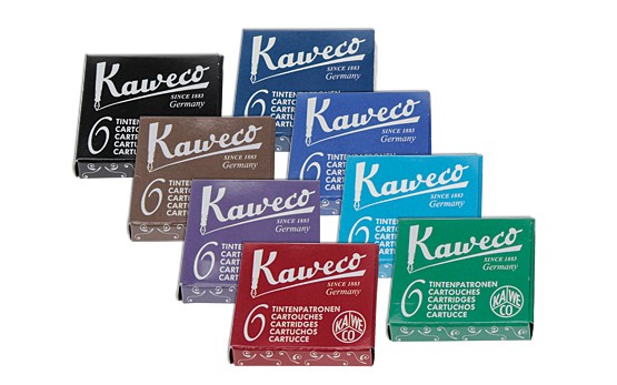 Картридж для перьевой ручки "KAWECO" пальмовый зеленый, 6 штук (10000009)