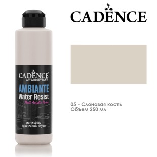 Краска акриловая Cadence "Ambiente" 250мл №05 слоновая кость + катализатор