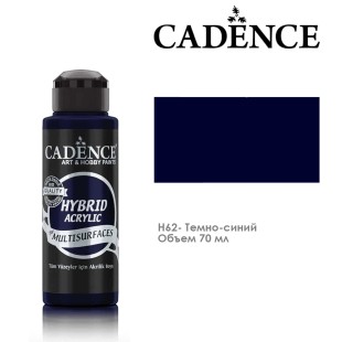 Краска акриловая Cadence "Hybrid" 70мл №H62 темно-синий