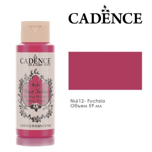 Краска по ткани Cadence "Style Matt Fabric" 59мл, 612 фуксия