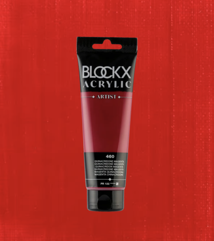Акрил Blockx Artist №460 Quinacridone magenta/ Квинакридон маджента, 250мл