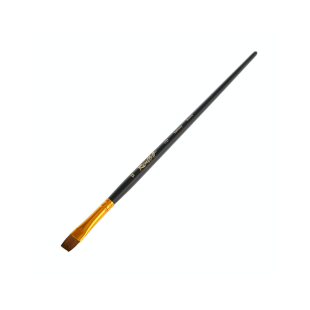 Колонок плоский Roubloff "1127" №12 с укороченной вставкой, длинная ручка