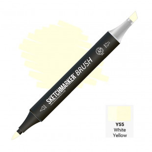 Маркер SketchMarker "Brush" Y55 Бело-жёлтый