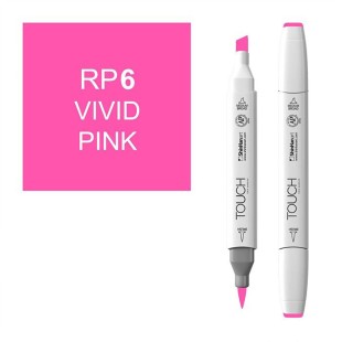 Маркер Touch Twin "Brush" цвет RP6 (розовый яркий)