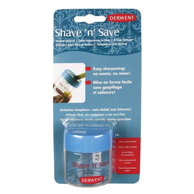 Точилка пластиковая с контейнером DERWENT "Shave'n'Save" для мелков и пастели (2300593)
