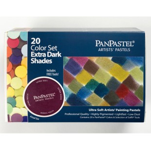 Набор сухой пастели PanPastel "Extra Dark Shades" 20 цветов PP30207