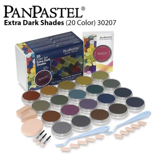 Набор сухой пастели PanPastel "Extra Dark Shades" 20 цветов PP30207