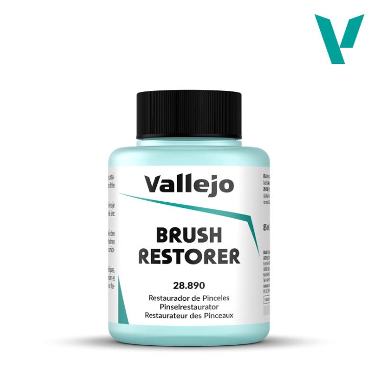 Очиститель кистей Vallejo "Brush Restorer" 28.890 на водной основе, 85 мл