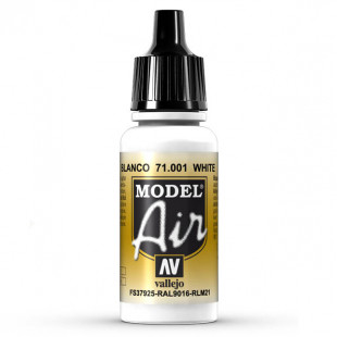 Краска для аэрографии "Model Air" цвет 71.001 (White)