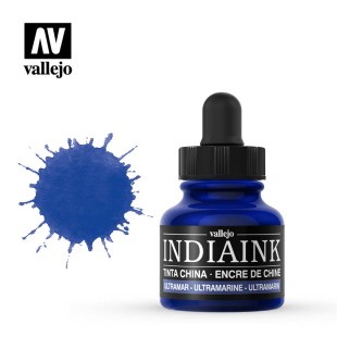 Чернила для каллиграфии Vallejo "INDIAN INK" 319 Ultramarine, 30 мл