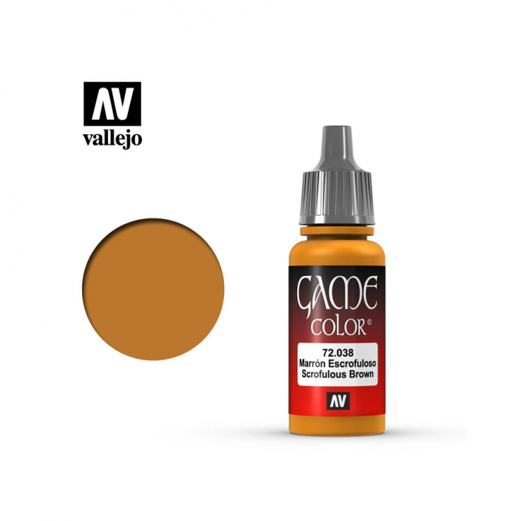 Краска акриловая для моделизма Vallejo "Game Color" 72.038 Scrofulous Brown