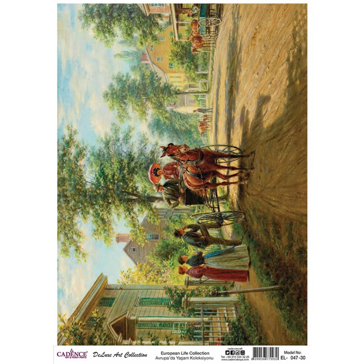 Рисовая карта 30х42см, EL047