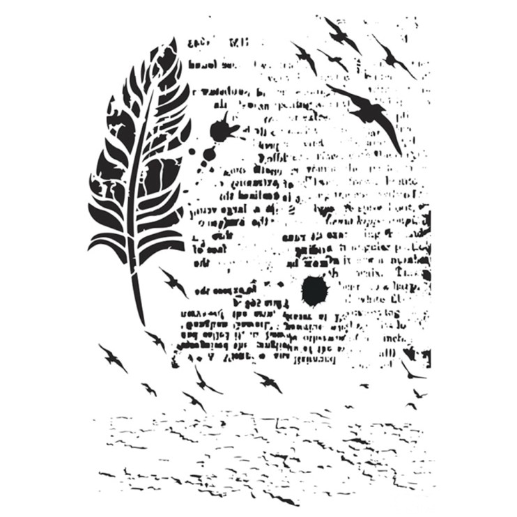 Трафарет 21х30см, MA69 перо