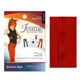 Краситель джинсовый для перекрашивания в стиральной машине Jacquard "Jeanie Dye" #002 оранжевый