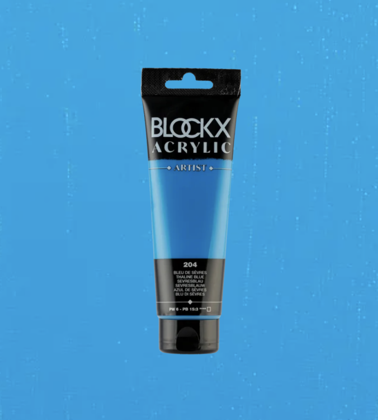 Акрил Blockx Artist №204 Thaline blue/ Севрский синий, 120мл