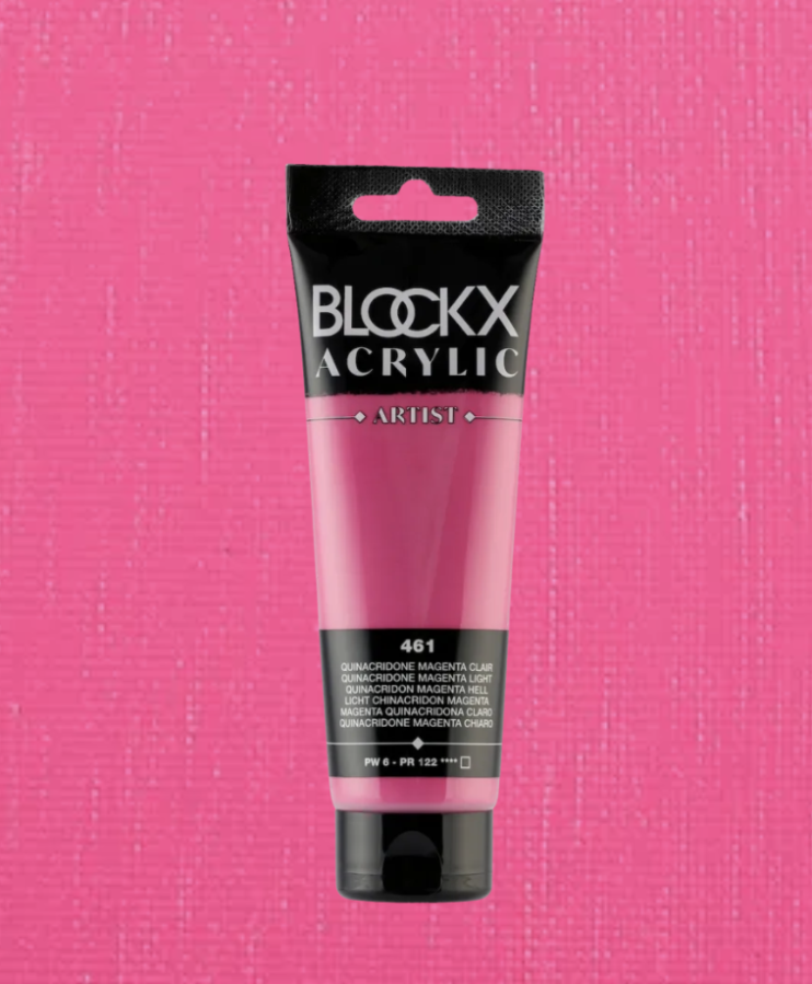 Акрил Blockx Artist №461 Quinacridone violet-pink/ Квинакридон маджента светлый, 250мл