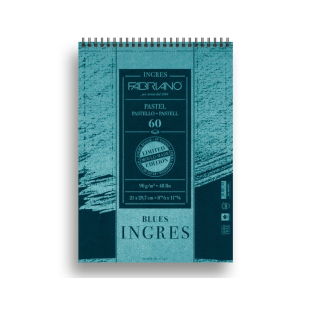 Альбом для пастели на спирали Fabriano "Ingres" 21x29,7см, 100л, 90гр/м², синяя бумага (65212973)