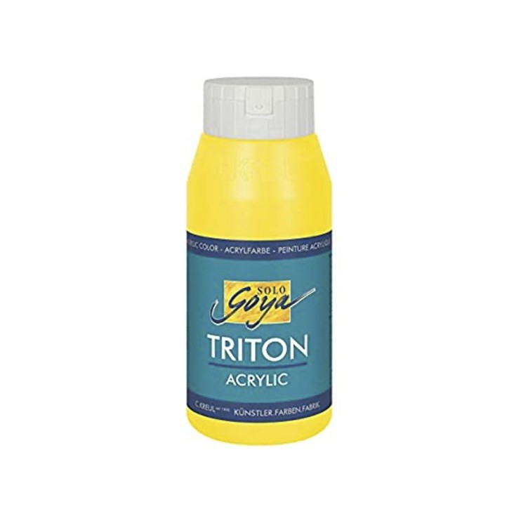 Краска акриловая Solo Goya "Triton" №01 Жёлтый светлый основной, 750мл.