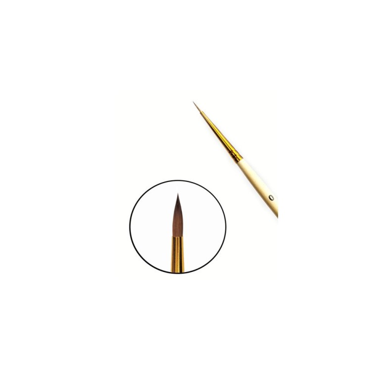 Колонок круглый Chernaya Rechka "1110" №0 на короткой ручке