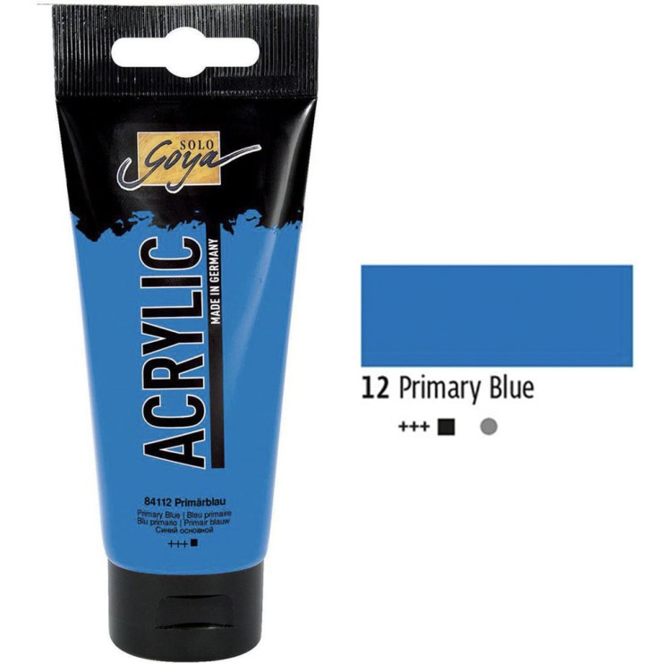Краска акриловая Solo Goya "Acryl" №12 Синий основной, 100мл.