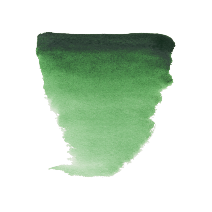 Краска акварельная "Van Gogh" 645 Зеленый Хукера насыщенный (кювета)