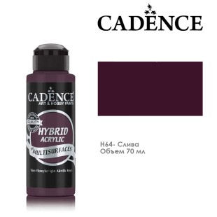 Краска акриловая Cadence "Hybrid" 70мл №H64 слива
