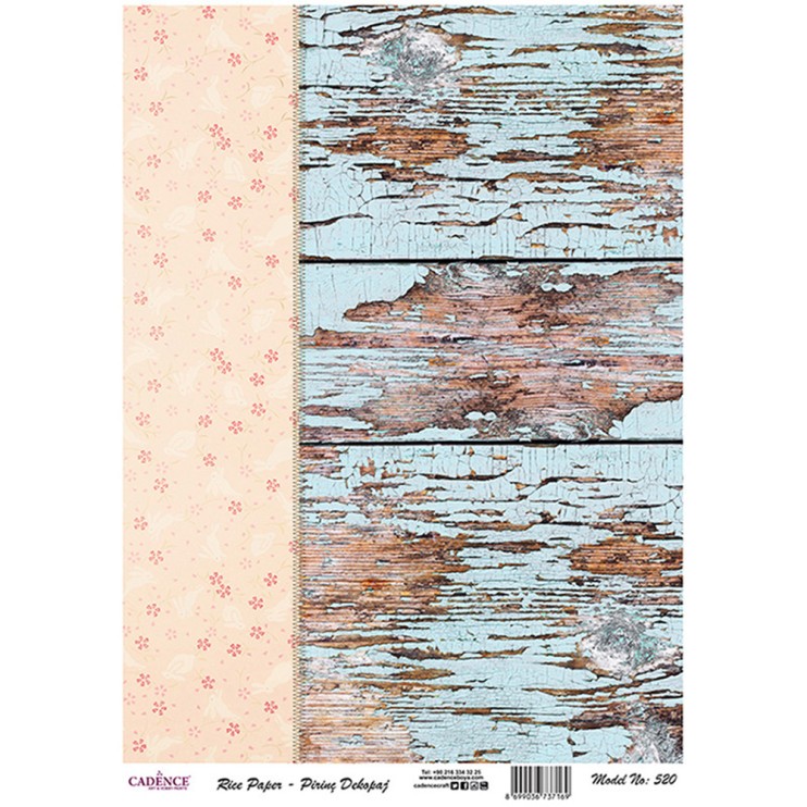 Рисовая карта "Rice paper" 30х42см, RDP520 старая доска шебб